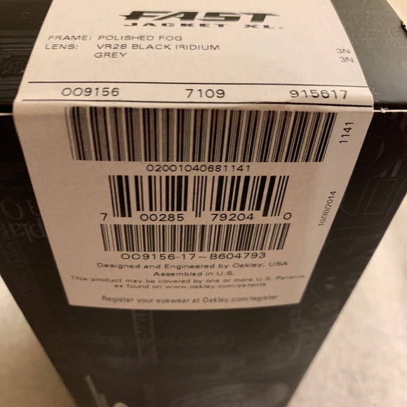 Oakley Fast Jacket 009156-17 Grey Red Sunglasses - Picture 14 of 14